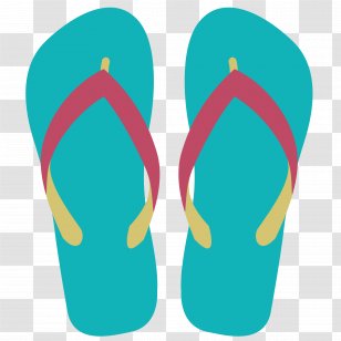 Flip-flops Clip Art - Aqua - Flip Flop Graphics Transparent PNG