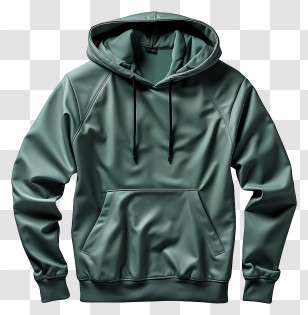Hoodie - Dark Green Hoodie Pullover Transparent PNG