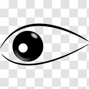 Eye Clip Art - Black - Dragonfly Graphics Transparent PNG