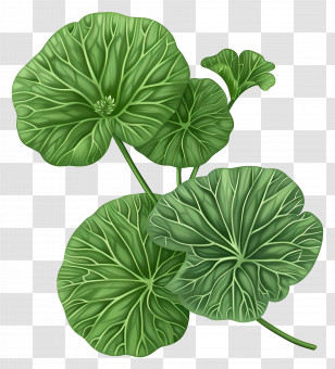 Centella Asiatica Leaf - Fresh Green Leaves Transparent PNG