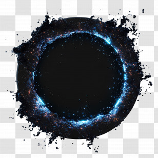 Black Hole - Abstract Black Hole In Space Transparent PNG
