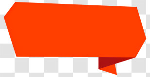 Speech Bubble - Bright Red Iconic Speech Bubble Transparent PNG