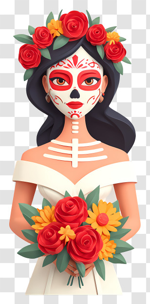 Day Of The Dead - Day Of The Dead Bride Illustration Transparent PNG
