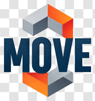Move - MOVE 3D Geometric Logo Transparent PNG