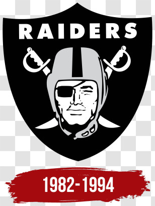 Los Angeles Raiders Logo - Raiders Vintage Shield Logo Transparent PNG