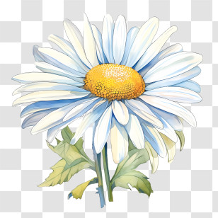 Daisy Flower - White Daisy Flower Illustration Transparent PNG