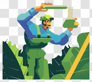 Organic Farmer Scientist - Scientist Conducting Experiment Transparent PNG