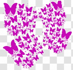 Butterfly PhotoScape Clip Art - Lilac Transparent PNG