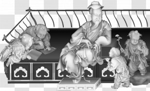 Grayscale Black And White Download Google Images - Private School Carvings Transparent PNG