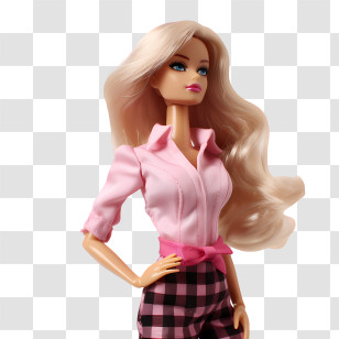 Barbie Girl - Blonde Fashion Doll Transparent PNG