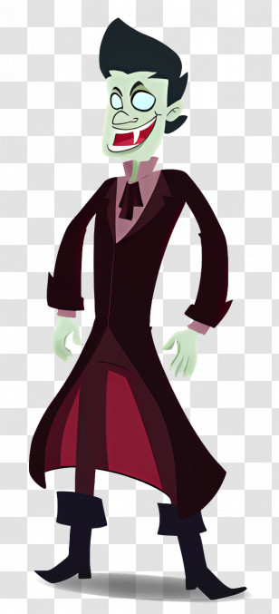 Cartoon Character - Cartoon Vampire Character For Halloween Transparent PNG