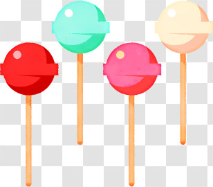 Icon - Vivid Colorful Lollipops Illustration Transparent PNG