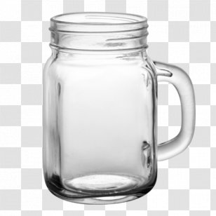 Mason Jar Mug Lid Glass - Transparent Transparent PNG