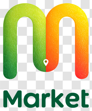 Market Logo - Colorful Market M Logo Transparent PNG