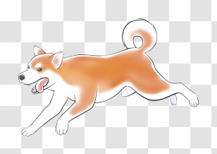 Dog Drawing - Happy Running Dog Transparent PNG