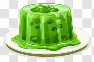 Gelatin Dessert - Green Gelatin Dessert Illustration Transparent PNG