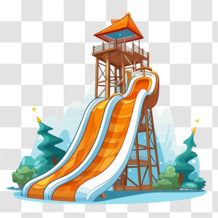 Water Park - Exciting Water Slide Transparent PNG