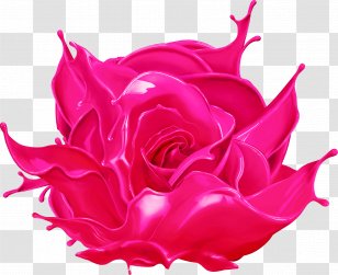 Flower Garden Roses Paint Clip Art - Frame - Colorful Transparent PNG