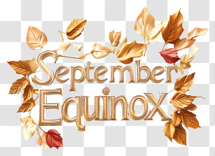 September Equinox - September Equinox With Autumn Leaves Transparent PNG