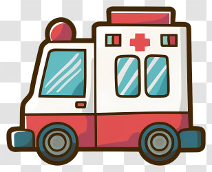 Emergency Vehicle - Ambulance Illustration For Medical Emergency Transparent PNG