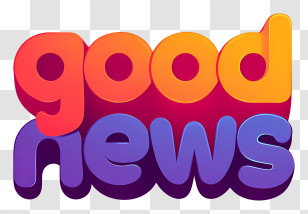 Good News - Good News Colorful Promo Sticker Transparent PNG