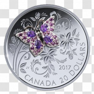 Butterfly Canada Silver Coin Royal Canadian Mint - Pollinator Transparent PNG