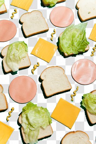 Hamburger Breakfast Vegetarian Cuisine Bread - Burger Trend Element Transparent PNG