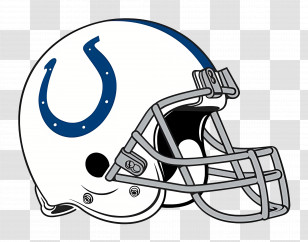 Indianapolis Colts Logo - Football Helmet With Star Logo Transparent PNG