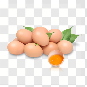 Egg - Fresh Brown Eggs With Yolk Transparent PNG