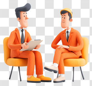 Businessman Giving Business Consultation - Interview Session In Office Setting Transparent PNG