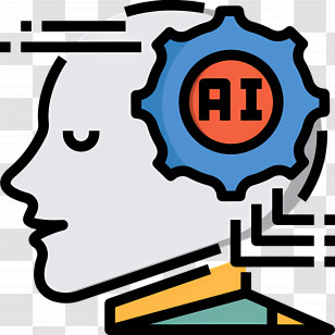 Artificial Intelligence - AI Profile Illustration For Technology Concept Transparent PNG