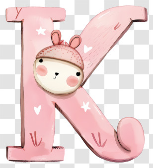 Alphabet Letters - Cute Cartoon Letter K Transparent PNG