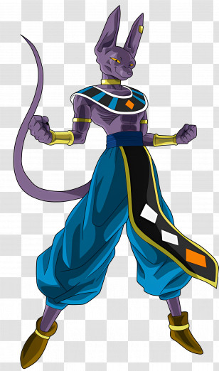 Beerus - Anime Cat-like Character Transparent PNG