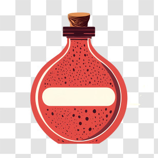 Health Bottle - Vintage Glass Bottle Illustration Transparent PNG