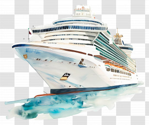 Luxury Cruise Ship - Luxury Cruise Ship Illustration Transparent PNG
