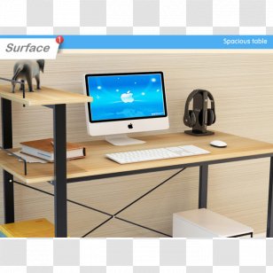 Table Computer Desk Office - Shelf Stationery Decor Transparent PNG