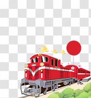 Transport Train Rolling Stock Locomotive Vehicle - Track Railway Transparent PNG