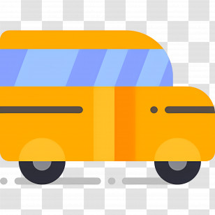 School Bus - Yellow Van Icon Transparent PNG