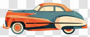 Vintage Car - Retro Vintage Car With Classic Design Transparent PNG