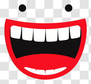 Smiling Face With Teeth - Big Smiling Mouth Emoji Transparent PNG
