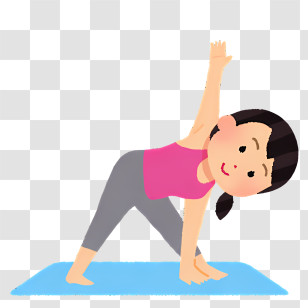 Yoga - Woman Practicing Yoga Pose Transparent PNG