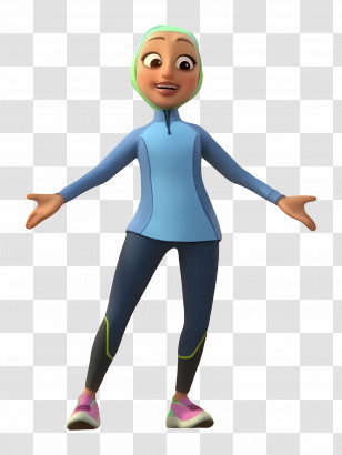 Paw Patrol - Animated Woman In Sportswear Transparent PNG