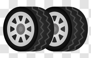 Icon - Car Tires Transparent PNG