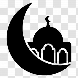 Mosque - Mosque With Crescent Moon Transparent PNG