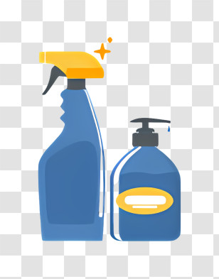 Icon - Household Cleaning Bottles Transparent PNG