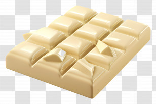 White Chocolate - Creamy White Chocolate Bar Transparent PNG