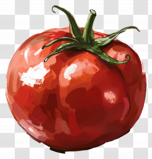 Tomato - Fresh Red Tomato Illustration Transparent PNG