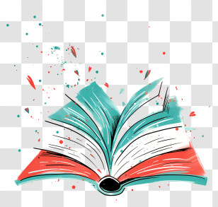 Open Book - Open Book With Flying Pages Transparent PNG