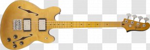 Fender Starcaster Coronado By Precision Bass Stratocaster - Guitar Transparent PNG