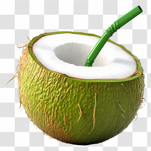 Coconut Water - Coconut Drink Illustration Transparent PNG